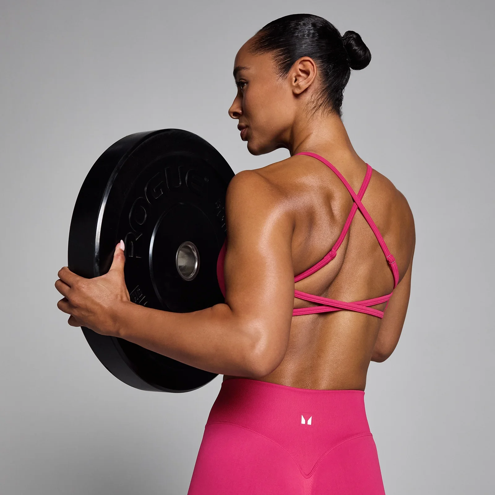 Biustonosz Sportowy MP Women's Lift Seamless Strappy - Bold Berry - S Obraz 2