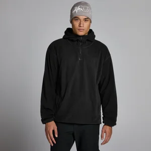 Bluza Męska MP z Polarem i Zamkiem 1/4 - Czarny - Size L