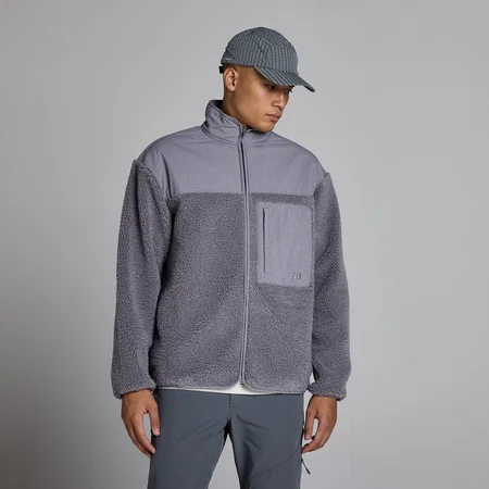 Bluza Polarowa Borg MP Męska - Ciemny Melanż