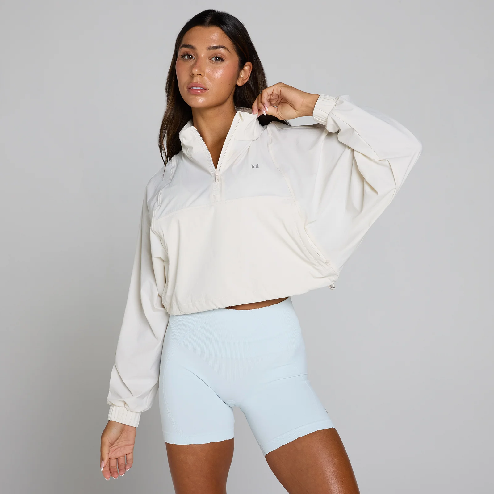MP Women's Tempo Ultra 1/4 Zip Woven Jacket - Mist - S Obraz 1