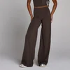Damskie spodnie MP Tempo Wide Leg Tall - Kakaowy
