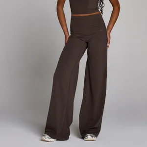 Damskie spodnie MP Tempo Wide Leg Tall - Kakaowy - Size XS