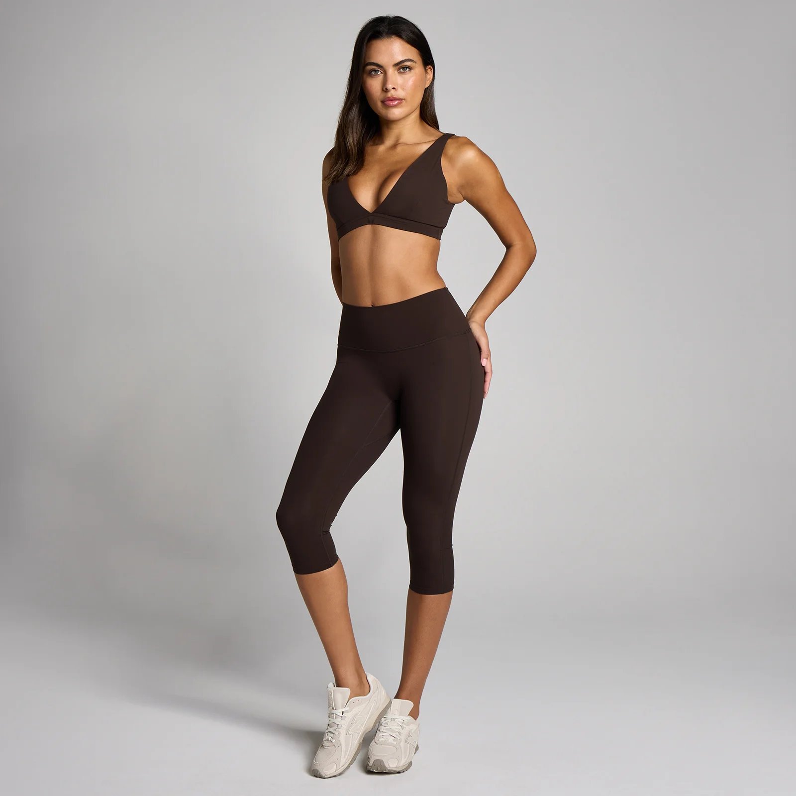 MP Damska Tempo Capri Leggings - Kakao - S Obraz 3