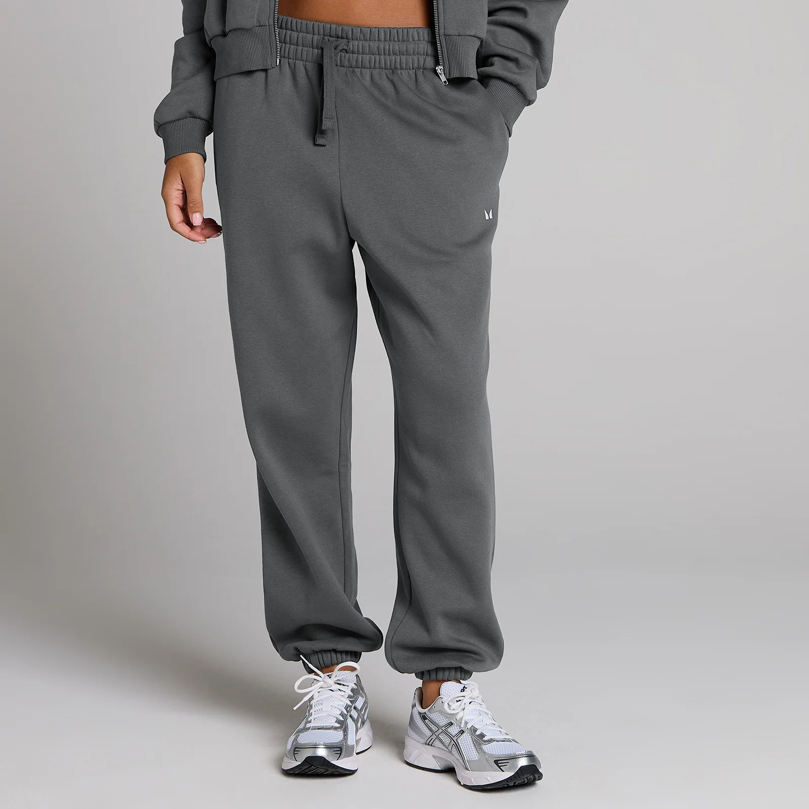 MP Spodnie Dresowe Damskie Basics Oversize - Ciemnoszary - S Obraz 1