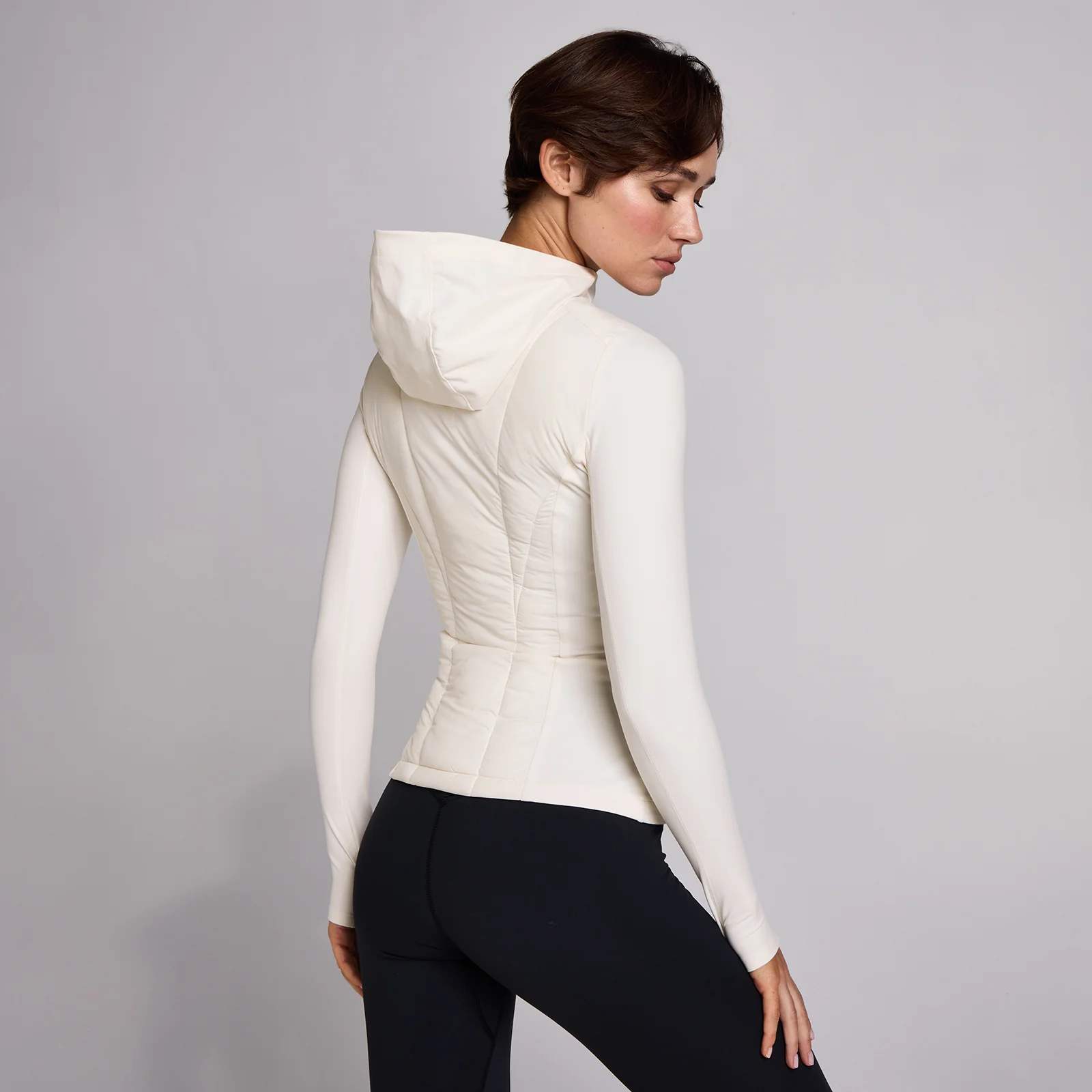 MP Damska Kurtka Hybrydowa SculptForm - Pearl - XS Obraz 1