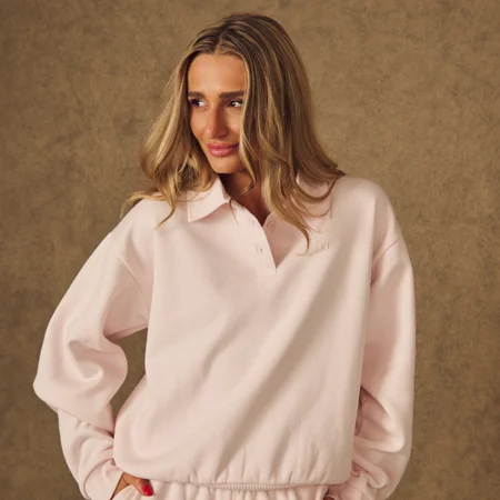 Bluza z Kołnierzykiem MP Women's X Tatiana - Jasnoróżowy