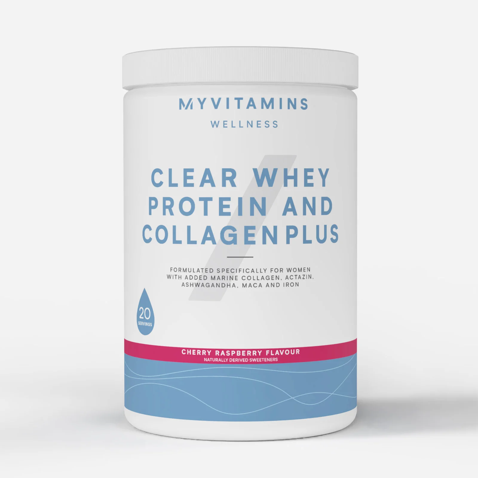 Clear Whey Protein and Collagen Plus - 486G - 20Porcja - Cherry Raspberry Obraz 1