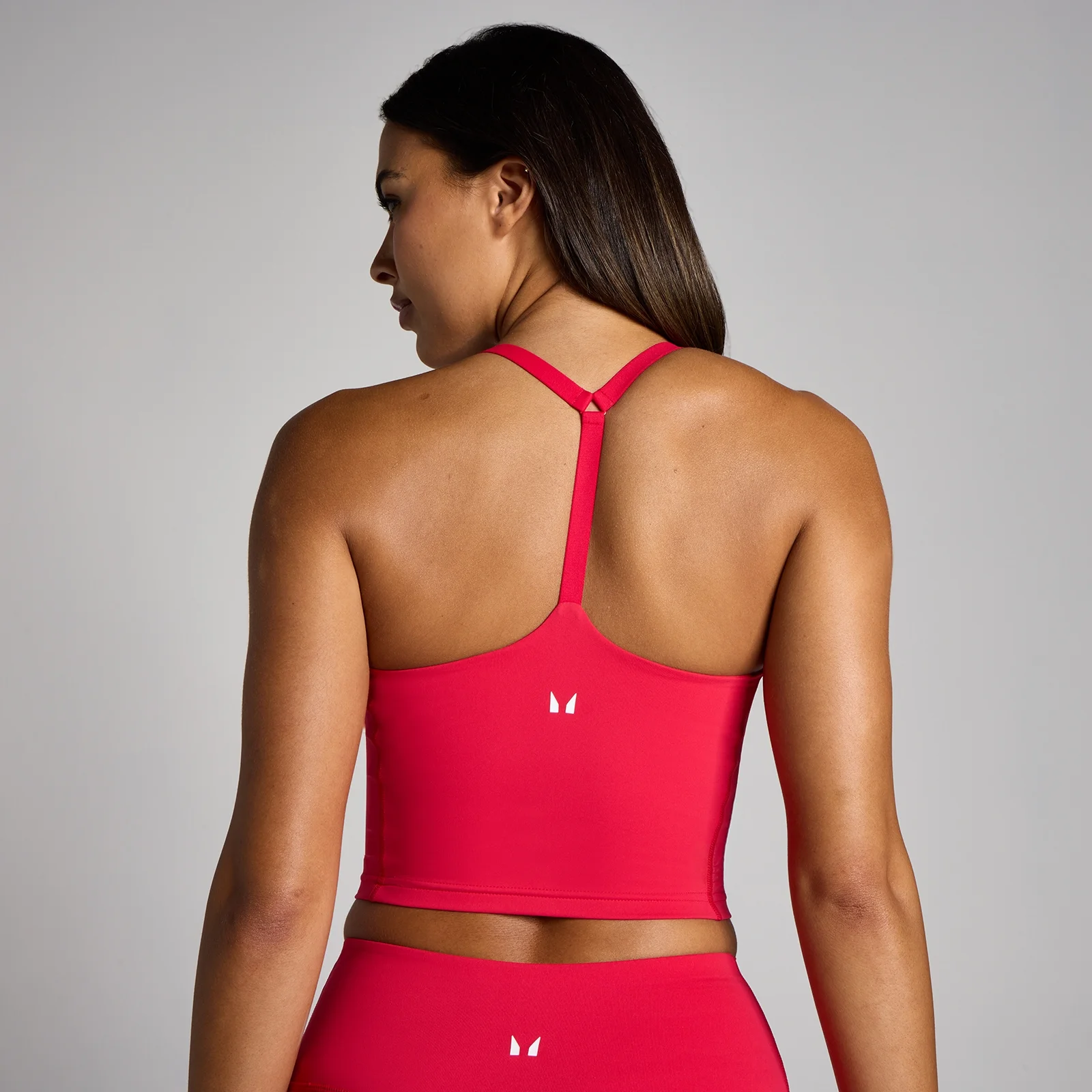Damska koszulka na ramiączkach MP Tempo Strappy Racerback - Chilli - M Obraz 4