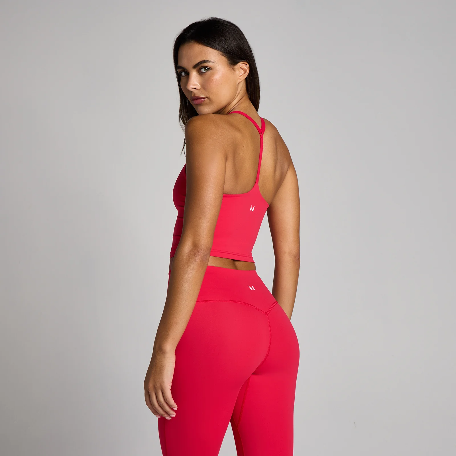 Damska koszulka na ramiączkach MP Tempo Strappy Racerback - Chilli - M Obraz 2