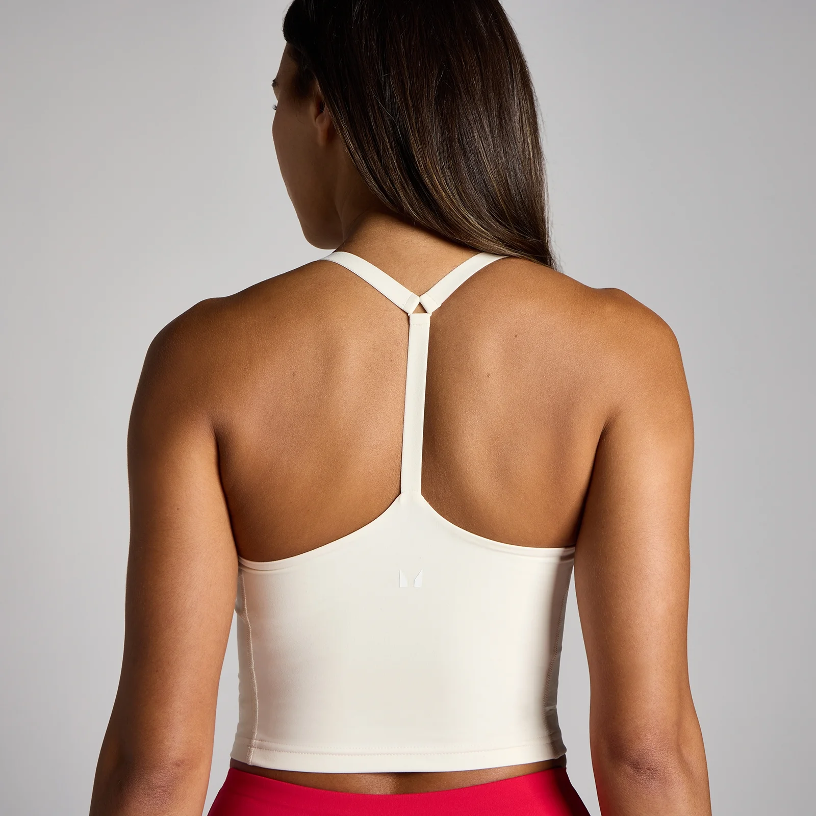 Damska koszulka na ramiączkach MP Tempo Strappy Racerback - Waniliowa - S Obraz 4