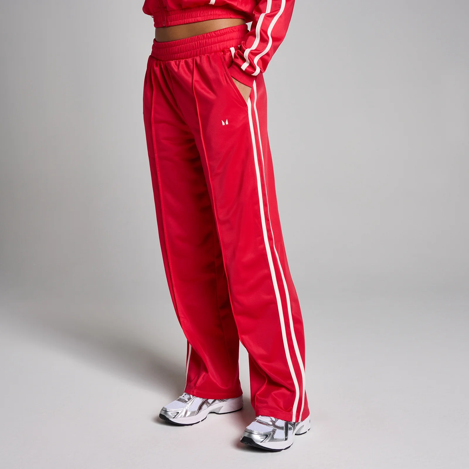 Damskie Spodnie Dresowe MP Tricot Track Proste - Chilli - S Obraz 1