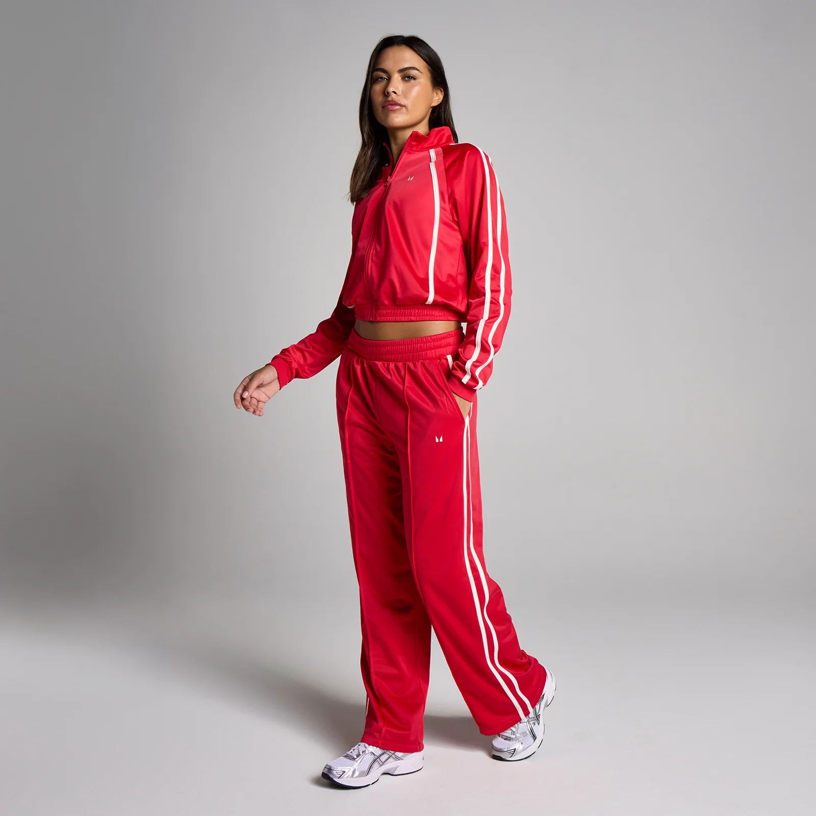 Damskie Spodnie Dresowe MP Tricot Track Proste - Chilli - S Obraz 3
