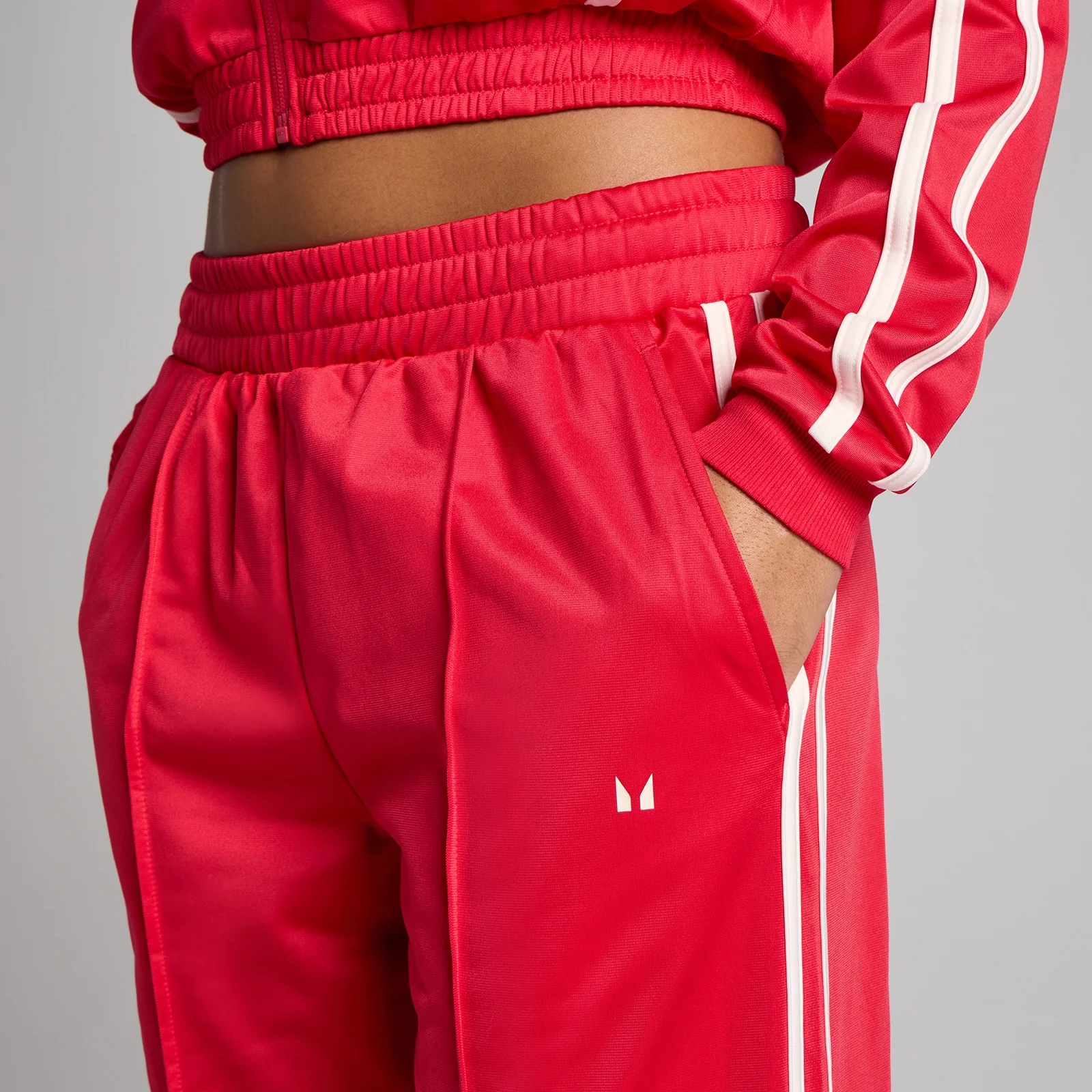 Damskie Spodnie Dresowe MP Tricot Track Proste - Chilli - S Obraz 4