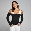 MP Damska Tempo Off The Shoulder LS Top - Czarny