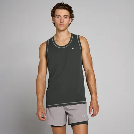 Męska Koszulka Bez Rękawów Velocity Ultra Seamless MP - Prany Czarny