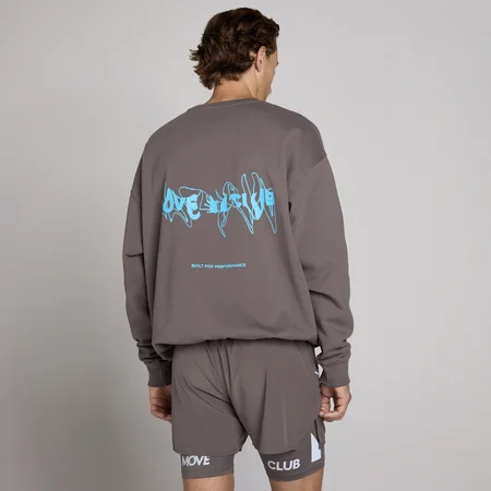 MP Unisex Bluza Hybrid z Grafiką - Popielaty Szary