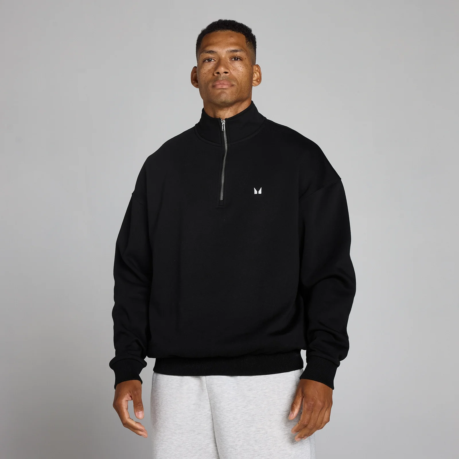 MP Men's Rest Day Oversized 1/4 Zip - Black - M Obraz 1