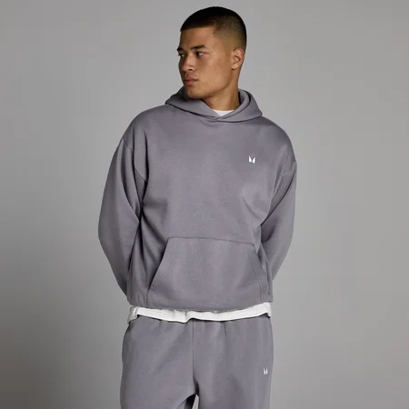 MP Męska Bluza z Kapturem Rest Day Oversize - Ciemny Melanż
