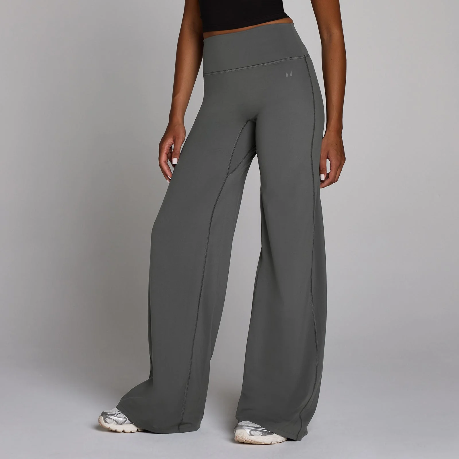 Damskie Leginsy MP Women's Tempo Petite Wide Leg - Ciemnoszare - S Obraz 1