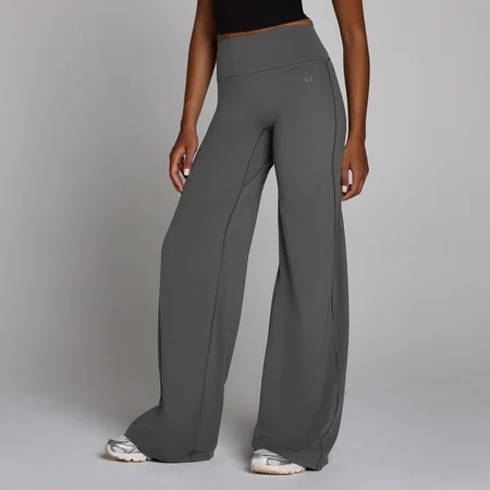 Damskie Leginsy MP Women's Tempo Petite Wide Leg - Ciemnoszare