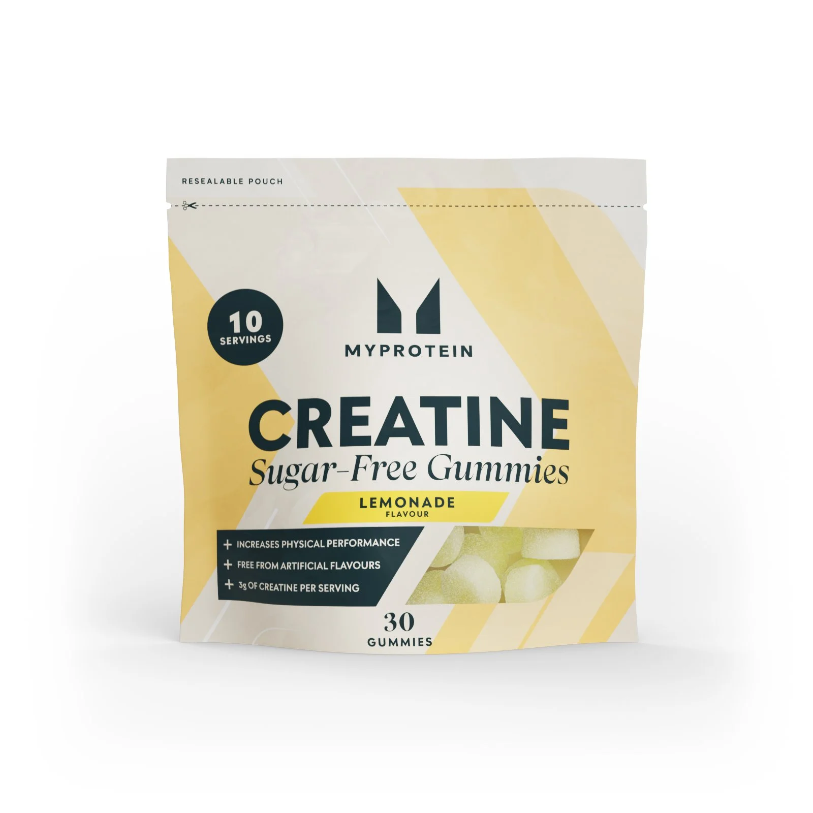 Żelki Kreatynowe - 30 Gummies - 10Porcja - Lemonade (Sugar-Free) Obraz 1