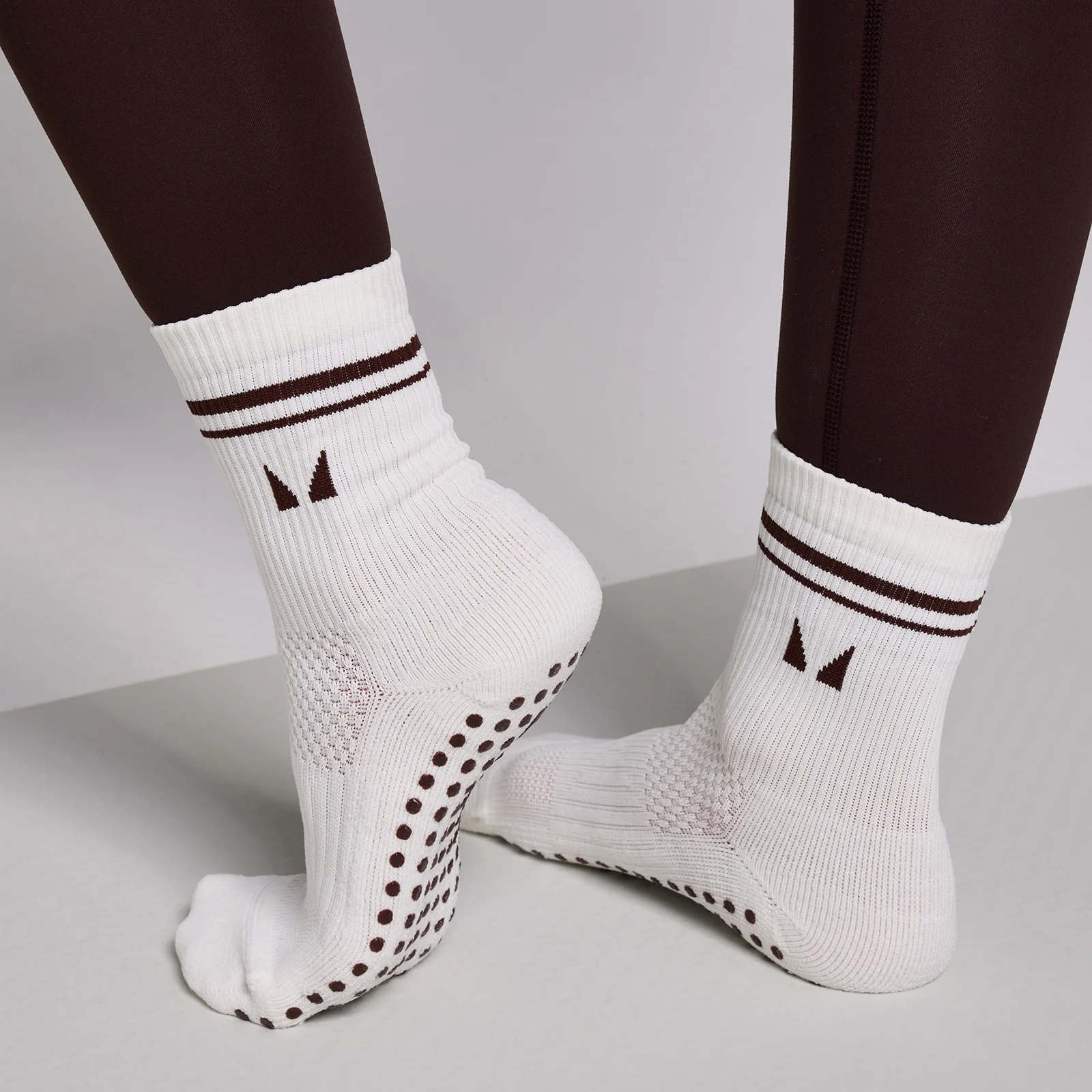 MP Pilates Socks (2 pack) - Cocoa/Pearl - UK 2-5 Obraz 1