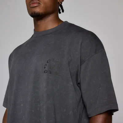 MP X Gold's Męska Washed Graphic Oversized Koszulka - Washed Coal - XS Obraz 6