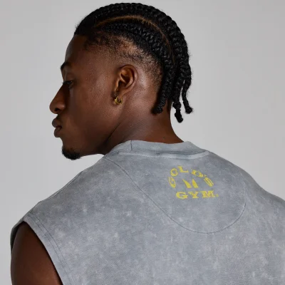 MP X Gold's Męska Washed Graphic Oversized Tank - Steel Blue - XL Obraz 6
