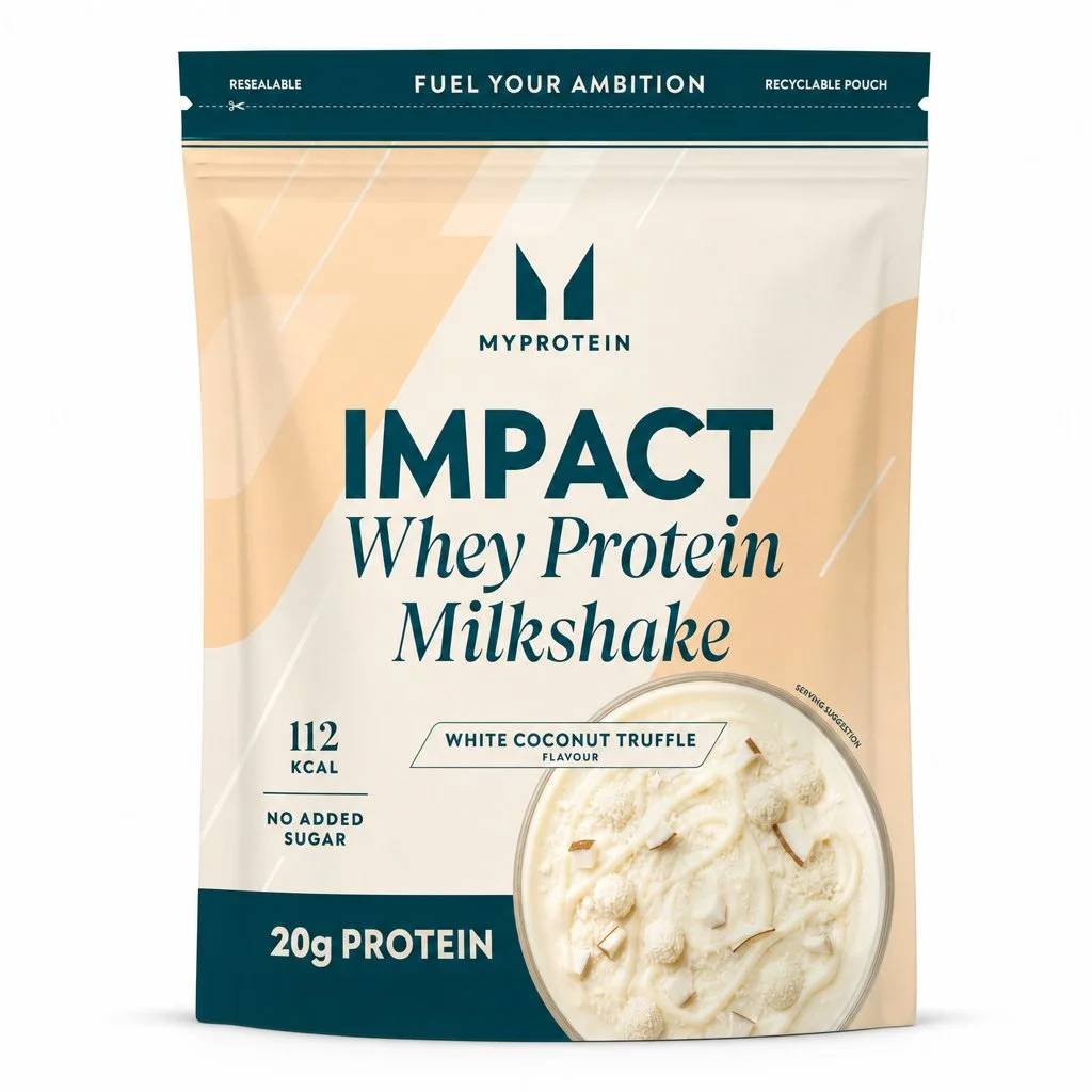 Impact Whey Protein Milkshake – White Coconut Truffle - 900G - 30Porcja - Biała czekolada z kokosem Obraz 1
